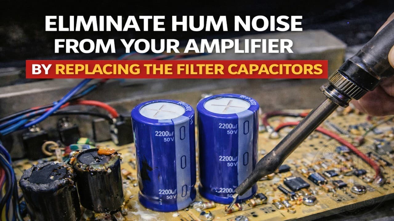 How to Eliminate Amplifier Hum by Replacing Filter Capacitors ...